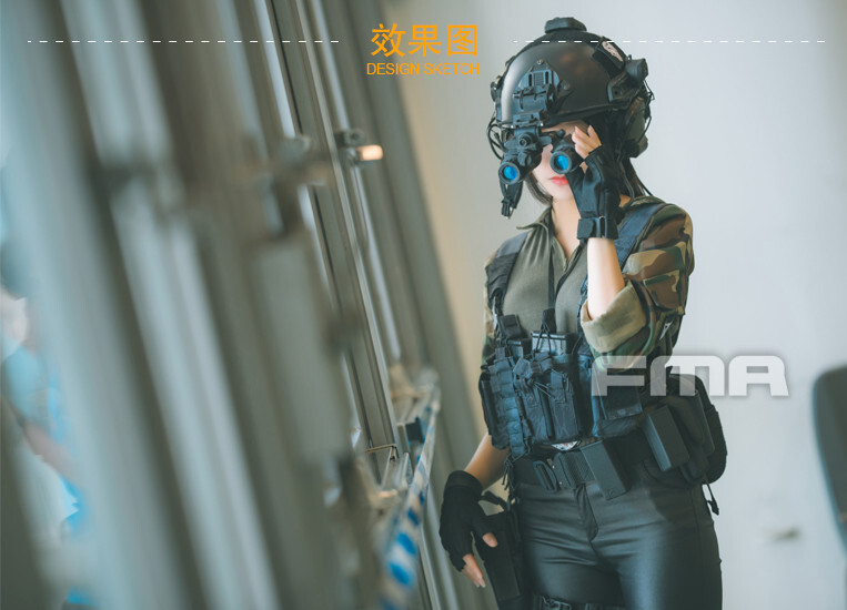 FMA Tactical Helmet AN/PVS-31 Night Vision Goggle NVG Dummy Model No Function