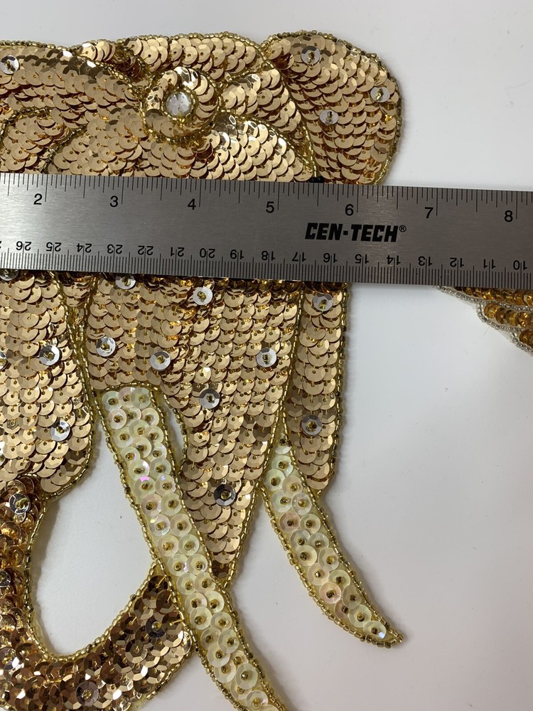 Sequence/Beaded Applique ELEPHANT PEACOCK BIRD