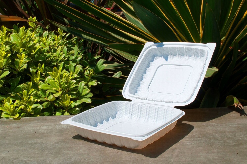 8'' Single Compartment Clamshell Box - High Version