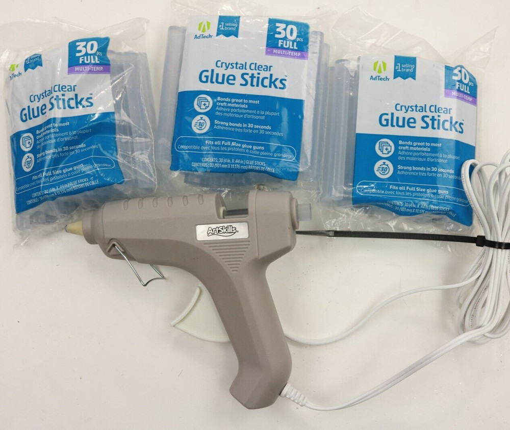 Ad Tech Multi Temp Glue Stick Lot & Art Skill Gun
