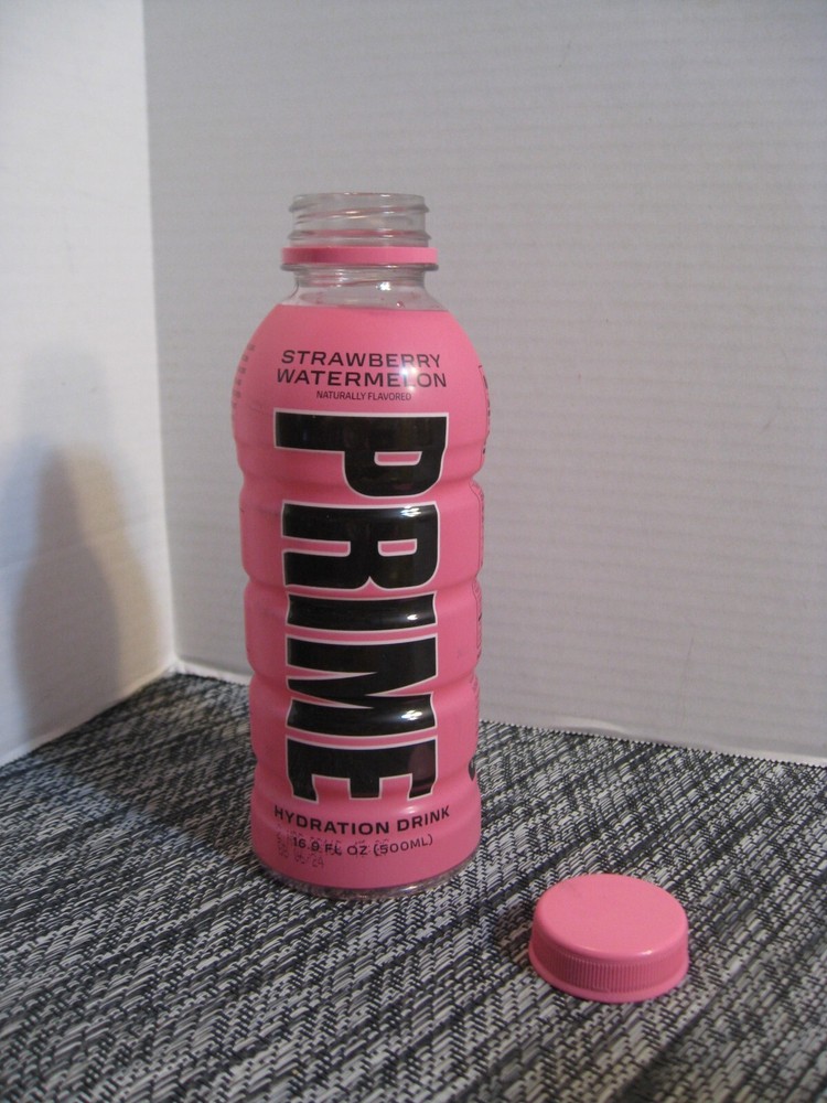 Prime Hydration Drink Beverage - Logan Paul- EMPTY Bottle- Strawberry Watermelon