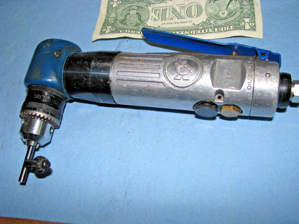 Cornwell Tools 3/8” Reversible Right Angle Air Drill with Head Boot CAT375RA 2D