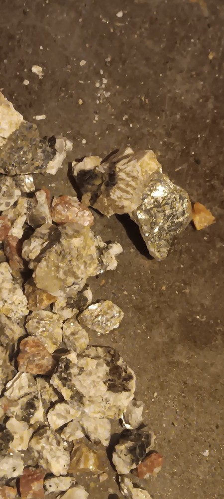 Unprocessed Ore- Gold,silver,platinum even coal have been pulled from this vein.
