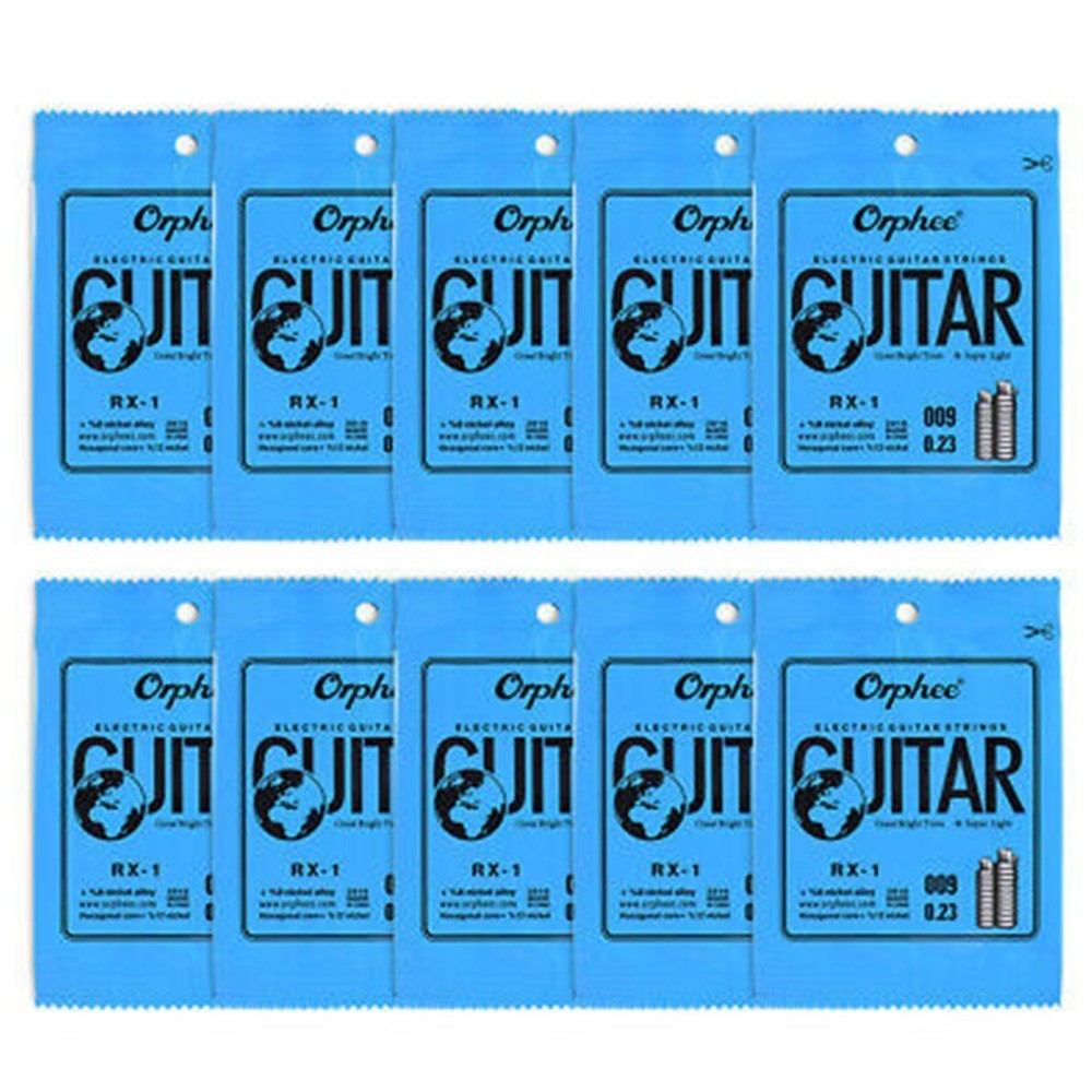 10PCS Orphee Single Strings For Electric Guitar 1st E-String(.009) Replacement