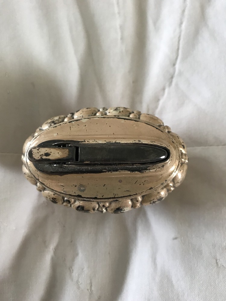 Vintage Antique Ronson "CROWN"  Silver Plate Table Cigarette Lighter