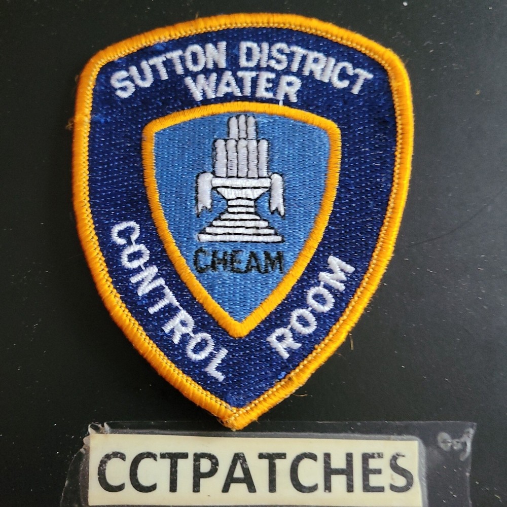 SUTTON DISTRICT WATER CONTROL ROOM ?LONDON POLICE? SHOULDER PATCH