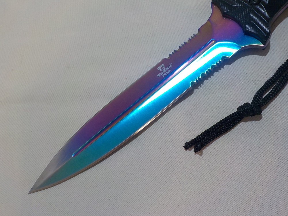 Snake Eye "Rainbow" Foxed Blade Dagger