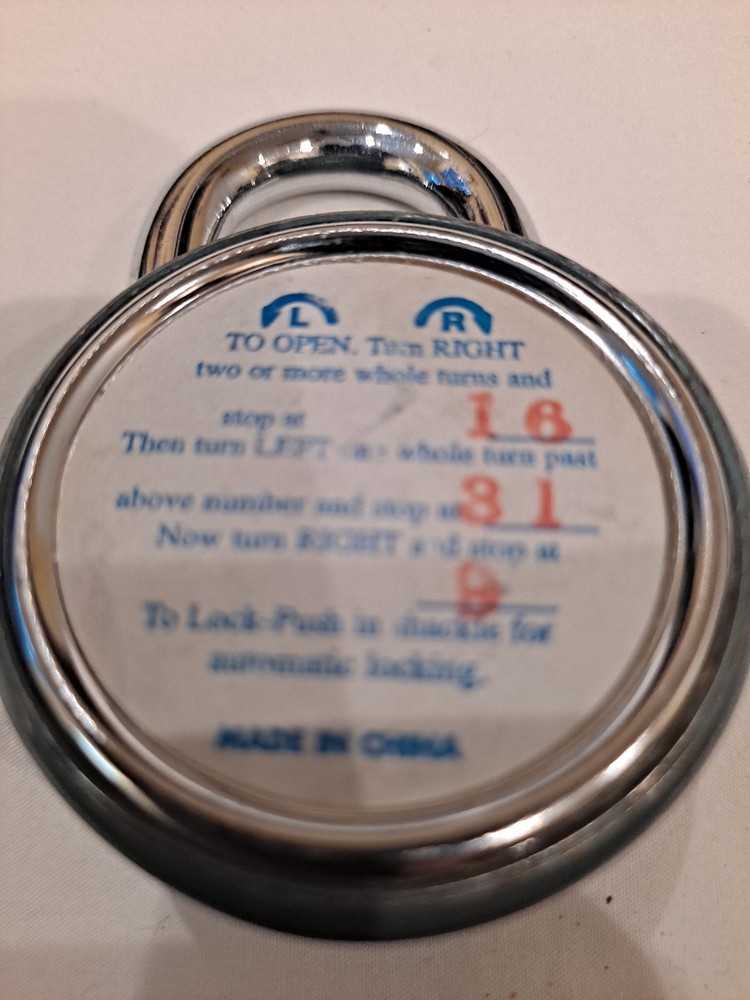 Master Lock 1561 Dast Combination Blue/Silver Lock