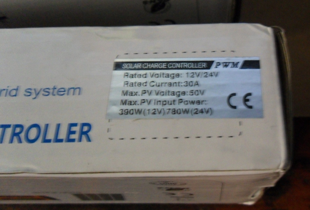 3X Star Solar Charge Controller 12V/24V 30A PWM Panel Intelligent Regulator