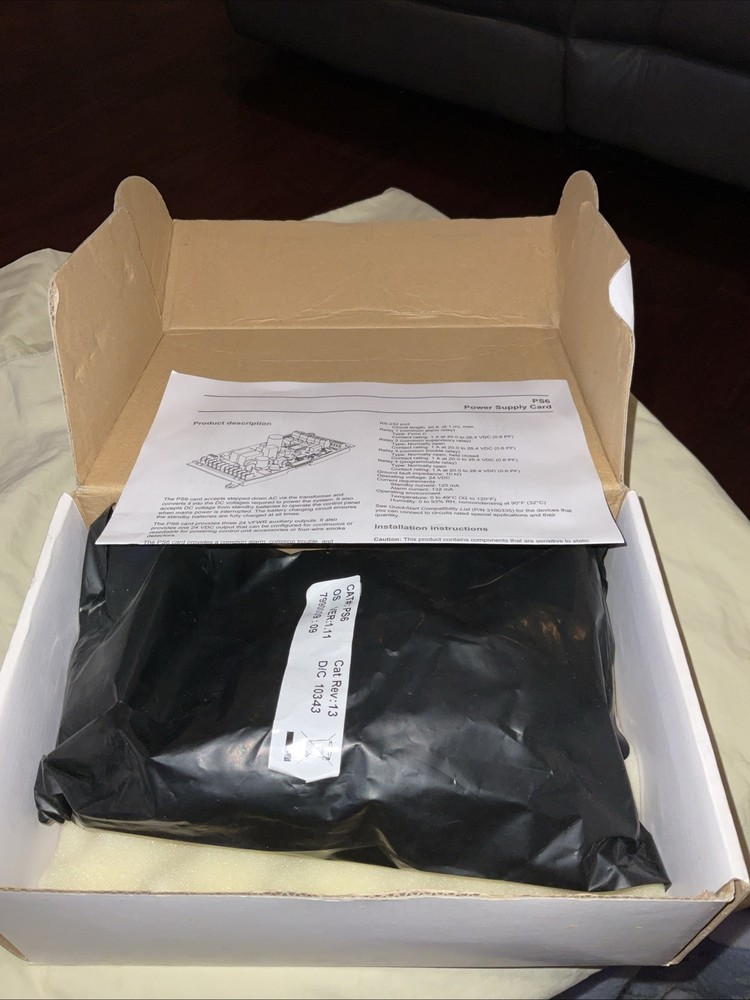 EST PS6 Power Supply Board Panel Quickstart Fire Alarm Edwards