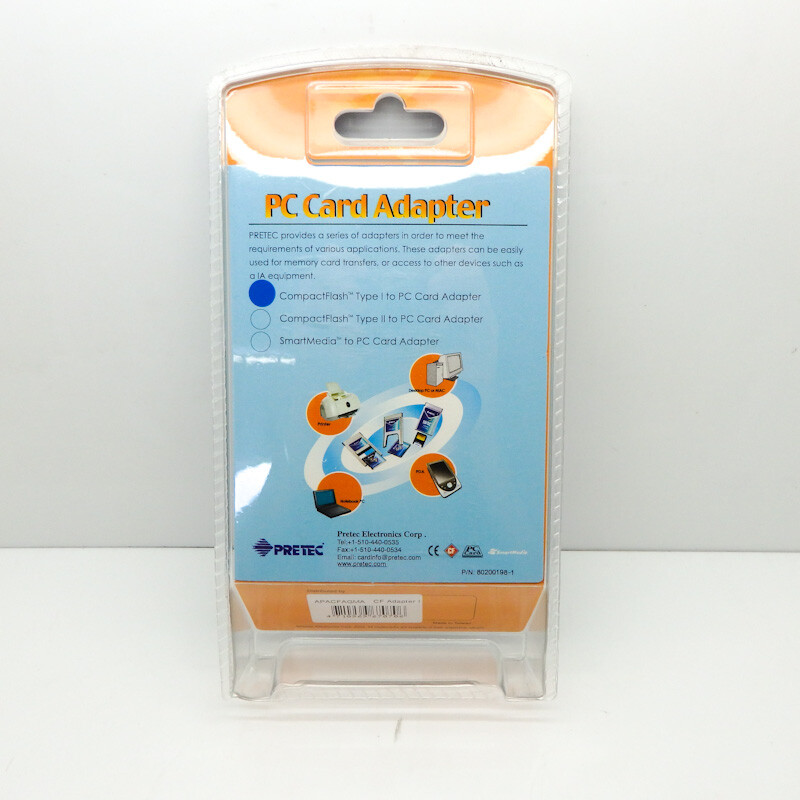 Pretec CompactFlash Type 1 to PC Card Adapter 80200198-1