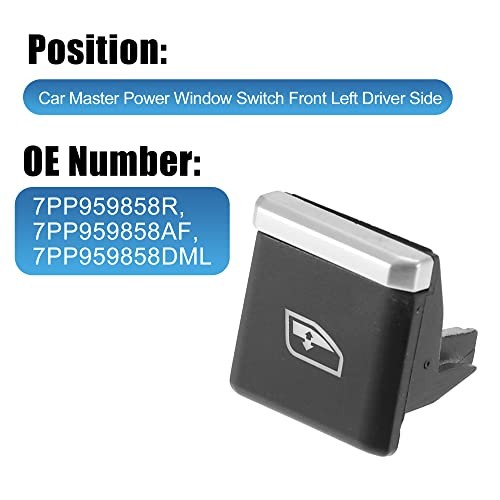 Replacement Driver Master Power Window Switch for 10-18 Porsche Cayenne Macan