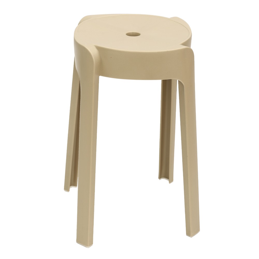 10PCS 18" Colorful Plastic Stackable Stools Modern Round Stools Stackable Stools