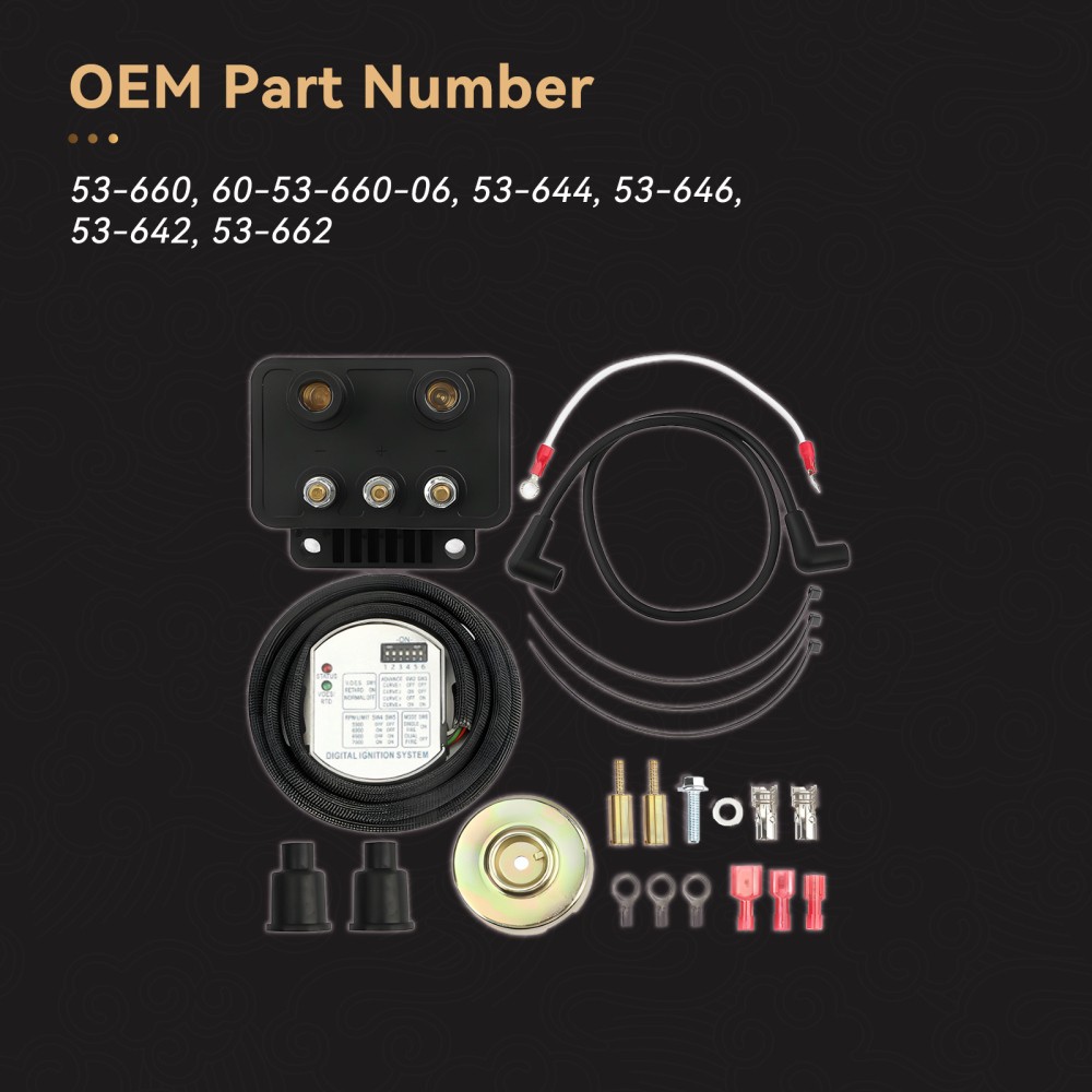 53-660 Single Fire Programmable Ignition Kit For Big Twin Evo 53-644 NEW
