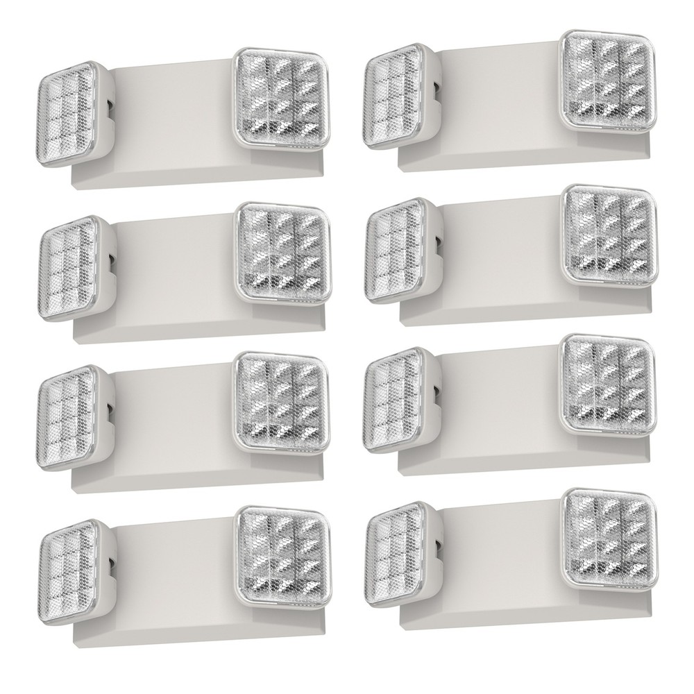 8 Packs UL Listed Led Emergency Light Exit Signs White Commercial Exit Lighting