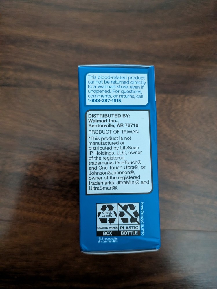 Equate Blood Glucose Test Strips, 50 Count