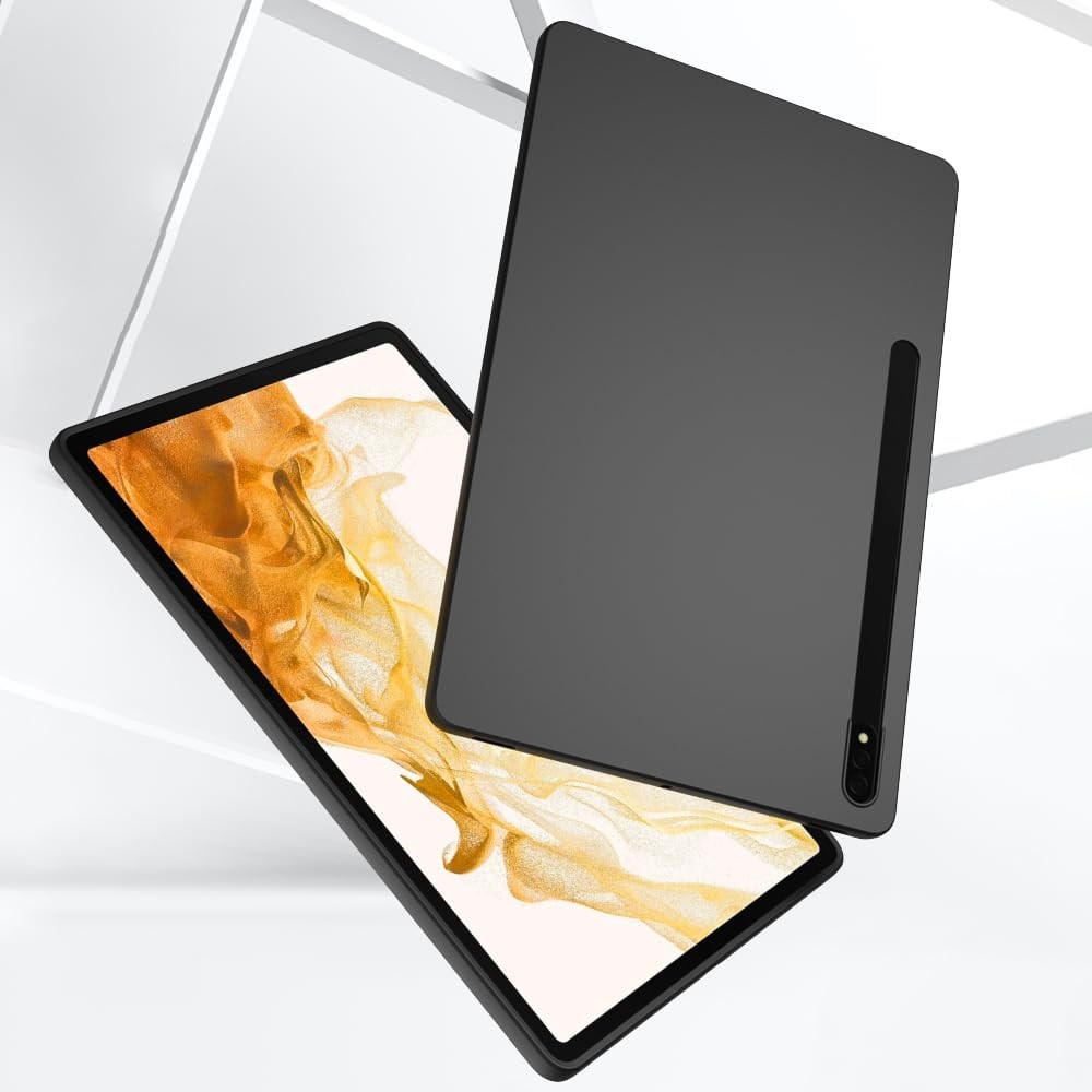 Black Soft and Thin Protective Case for 12.4 Inch Galaxy Tab S8 Plus
