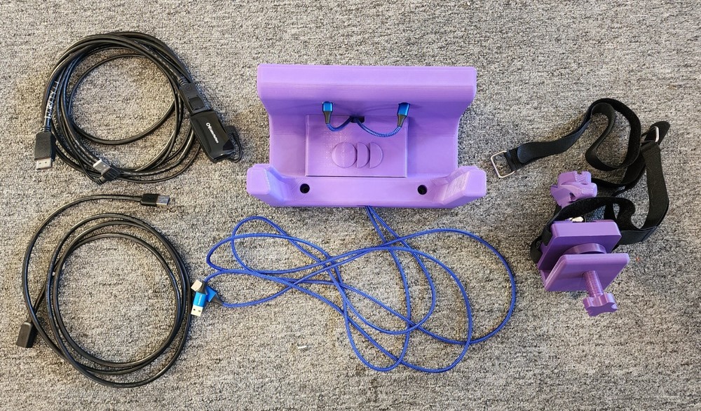 Valve Index Accessory Pack - 3D Wall Mount, Extension Cables, and Flight Stick