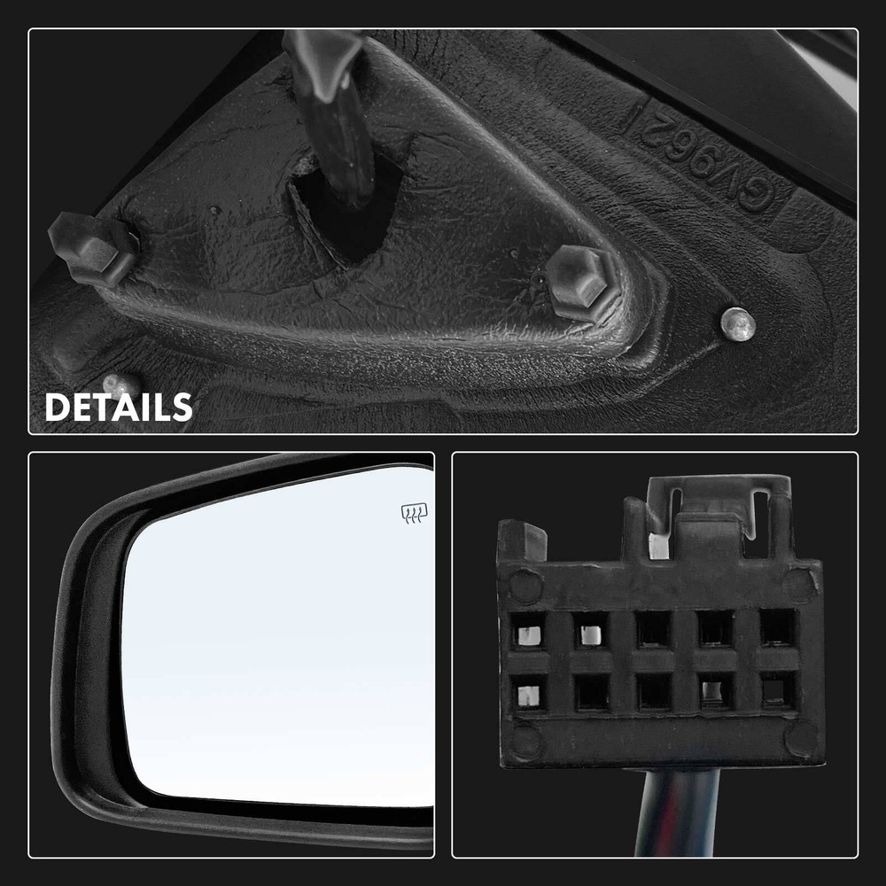 Driver Left Side Power Mirror Heated Manual Folding for Dodge Durango 2011-2017