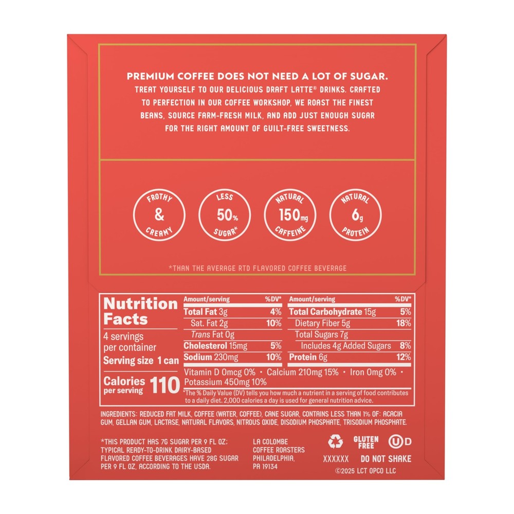 , Latte Draft Triple, 9 Fl Oz, 4 Pack
