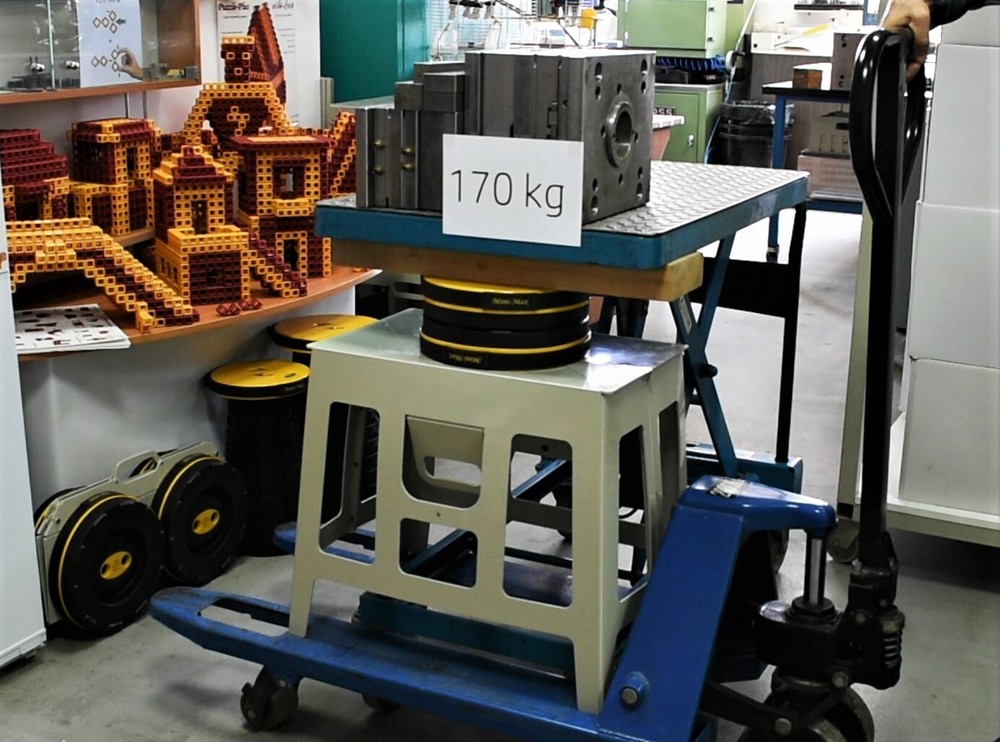 Flat Folding Maxi-Stool 20"(50 cm). Large Seat / Small Table / Standing Platform