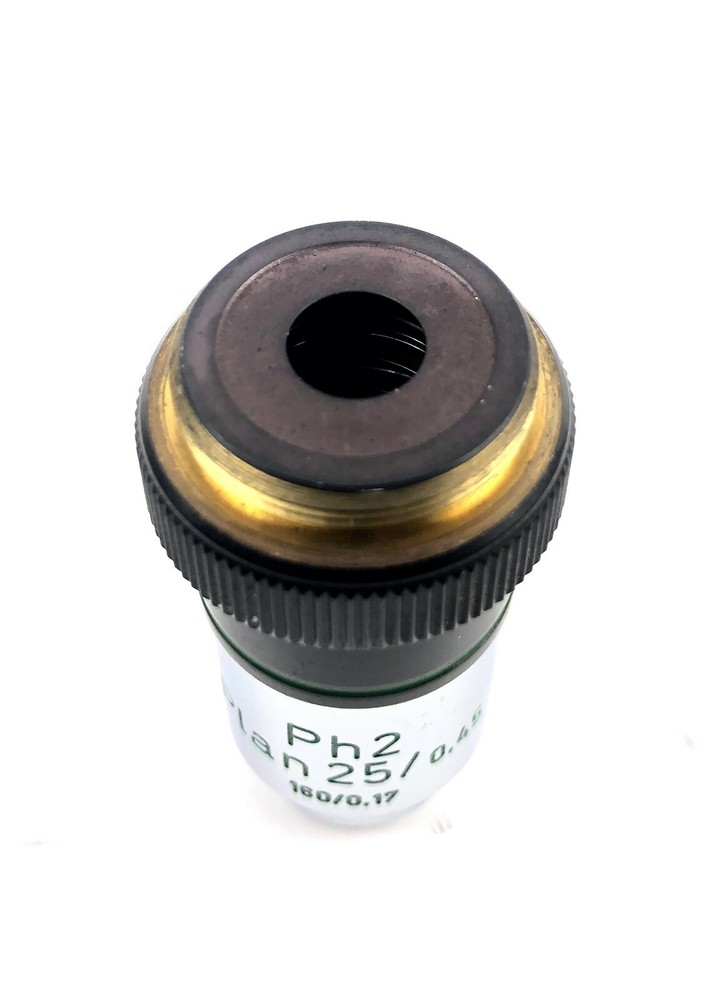 Carl Zeiss Microscope Objective Ph2 Plan 25x , 0.45 Tested & REFURBISHED
