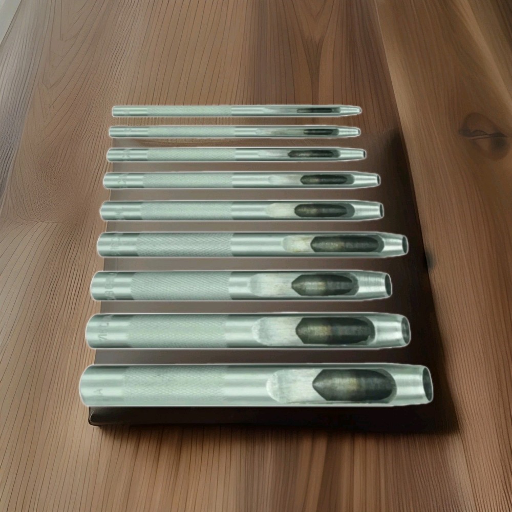 PITTSBURGH Hollow Punch Set, 9 Piece