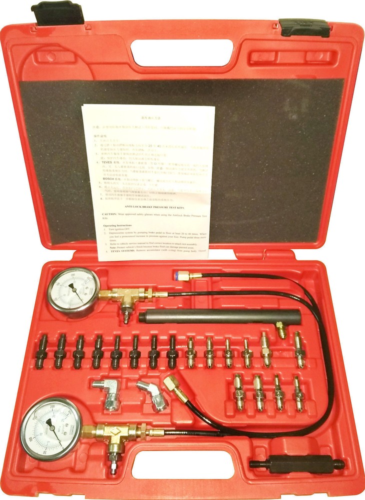 Brake Pressure Test Testing Kit Service Tools Master Cylinder Valve Mechanic Set