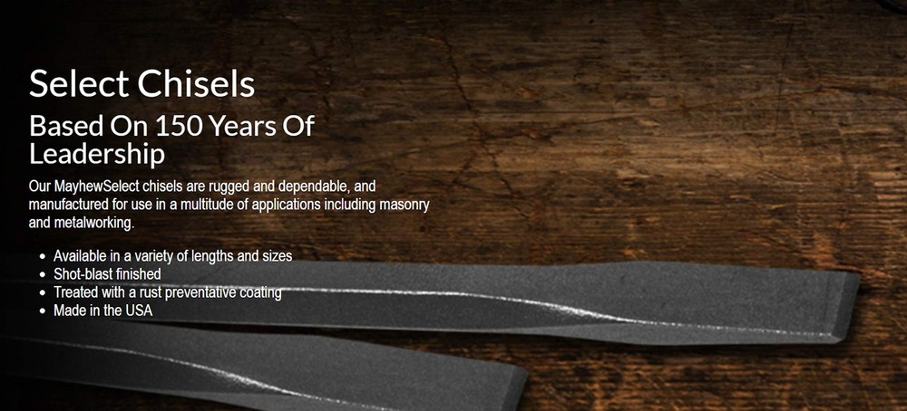 Mayhew 90002 5-Piece Cold Chisel Set