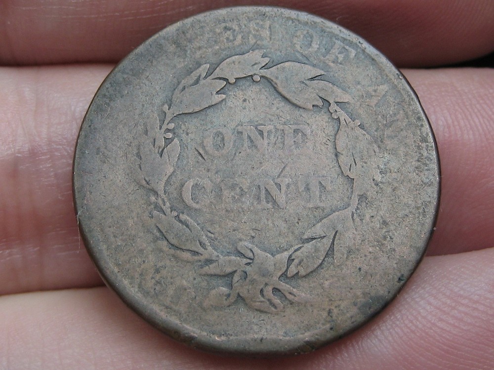 1835-1839 Matron Head Modified Large Cent Penny- Young Head