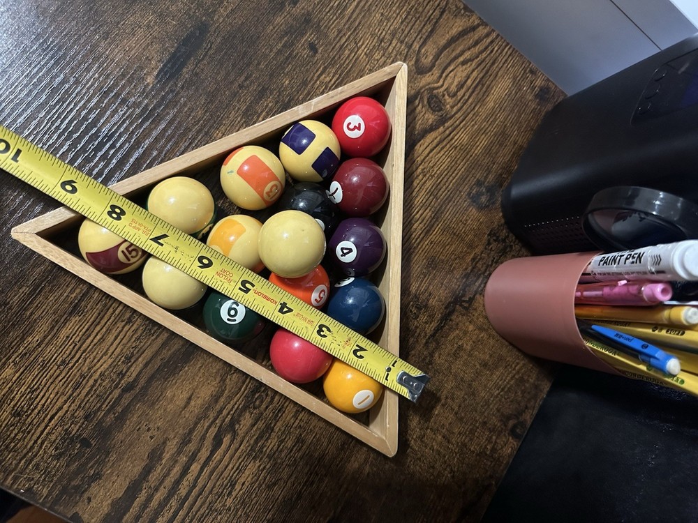 Mini billiard balls for decoration