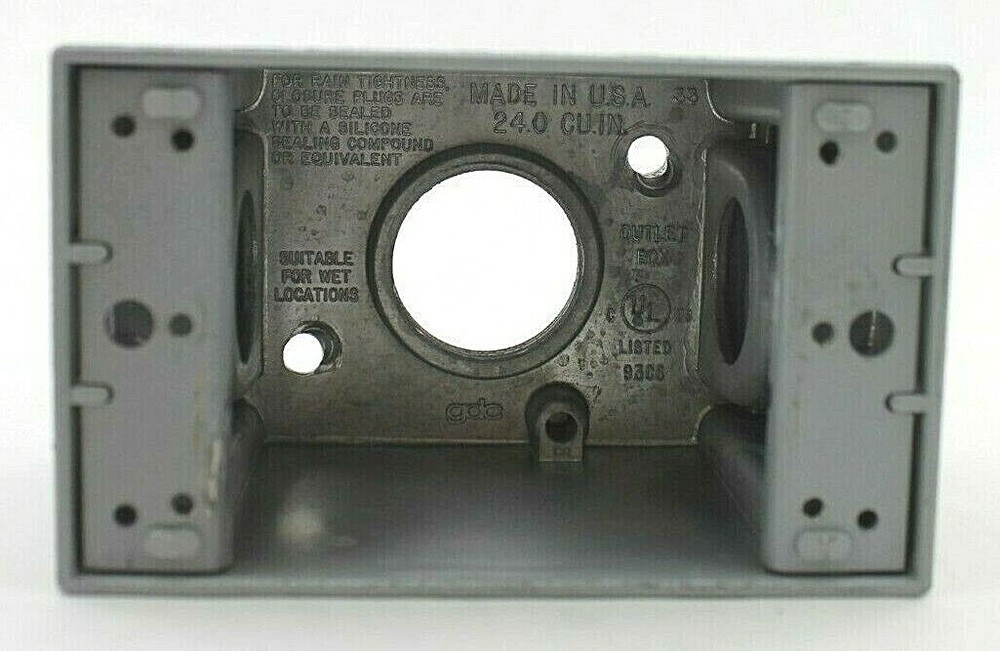 GDC 93C6 1-Gang Outlet Box