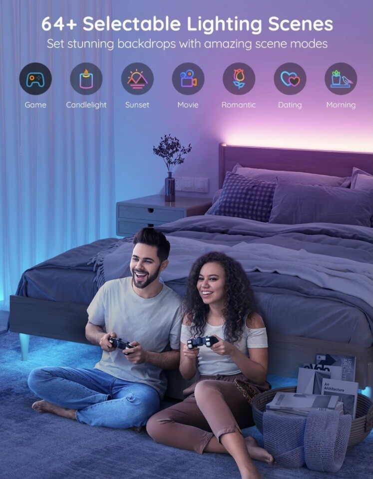 Custom led light strip 50ft Voice Compatible