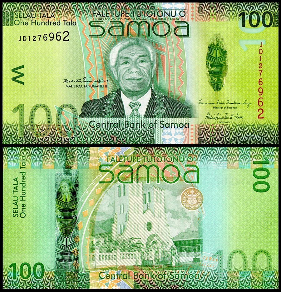 Samoa 100 Tala, 2012 ND, P-44a, UNC