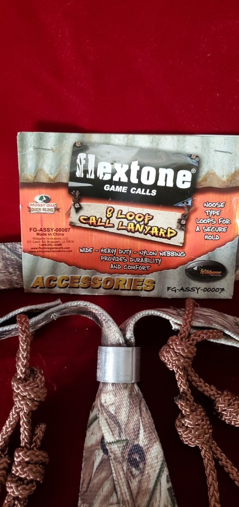 Flextone 8-Loop Predator Call Lanyard (Realtree Max-4) #FG-ASSY-00007