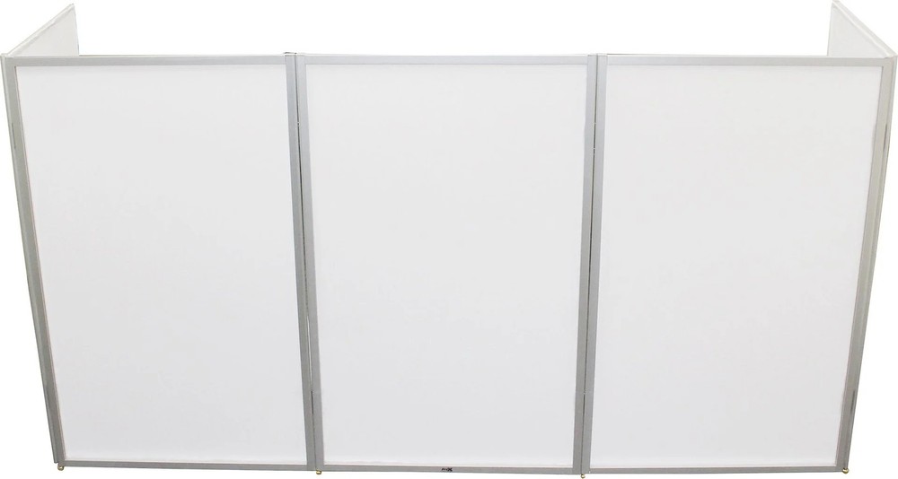 5 Panel Silver Frame DJ Facade with Stainless Quick Release 180 Deg Hinges