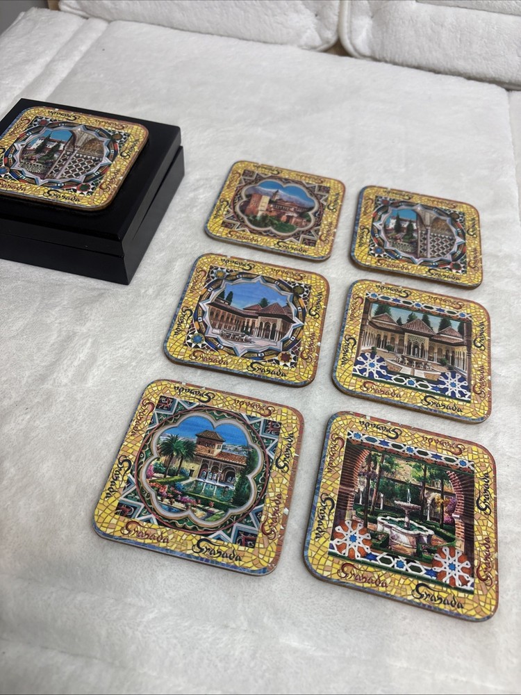 Granada Souvenir Coaster Set From Spain