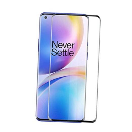 for OnePlus 8 Screen Protector Tempered Glass, 3D Curved Full Coverage Scratch