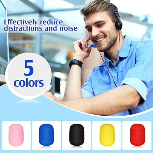 30 Pcs Mini Size Lapel Headset Microphone Windscreen Sponge Microphone Foam