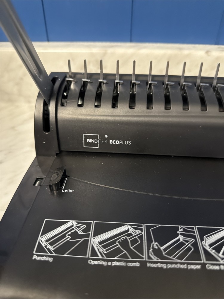Binditek - ECOPLUS - Manual Comb Binding Machine - 19 Holes - 145 sheet binding