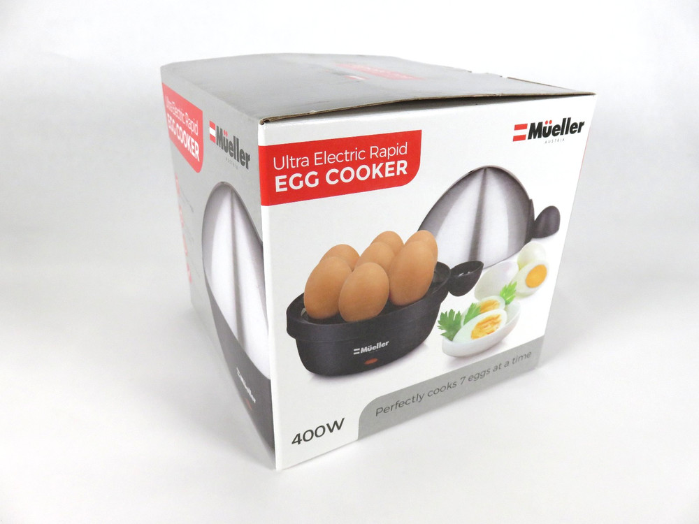 Mueller Rapid Egg Cooker 7 Egg Capacity Hard Boiled Eggs MU-EGGCOOK