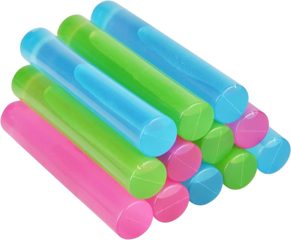12 Pack Reusable Ice Cubes for Drinks, Quick Freeze 12Pack, Multicolor