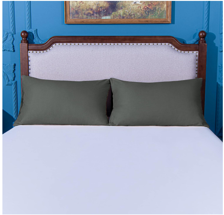 King Pillowcase Set - 2 Pack Brushed Microfiber 20x36 Pillowcases - Soft