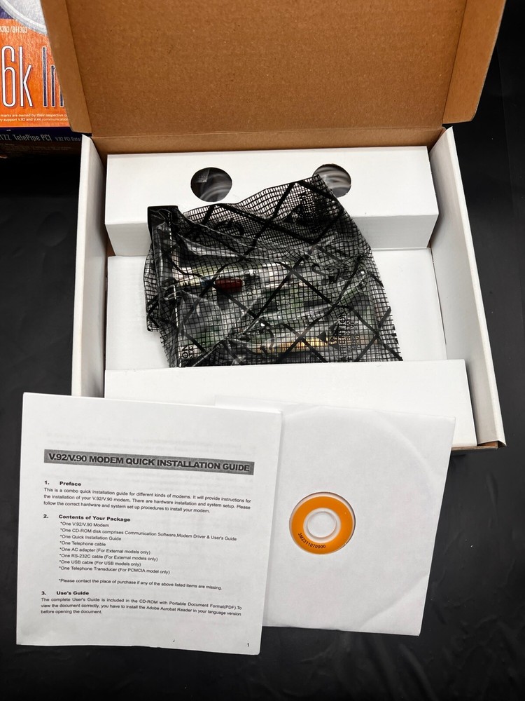 INTEL MODEM CHIPSET INTERNAL 56K PCI MODEM V.92 & V.90