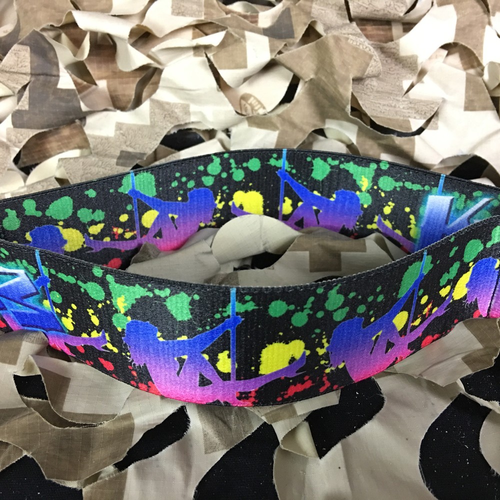 NEW KM Paintball Universal Mask Goggle Strap - 09 Splatter Stripper