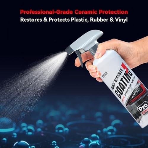 CeramicBlack Trim Coating Spray - Advanced Ceramic Protection for Plastic,