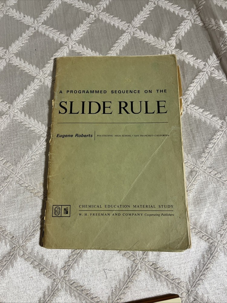 Fredricks Post Co. Hemmi 10” SLIDE RULE 1447 W/case Manual + HS Sequence Manual