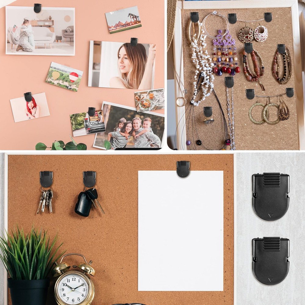 50 Pcs Fabric Panel Cubicle Clips Office Wall Clips Cubicle Partition Panel H...
