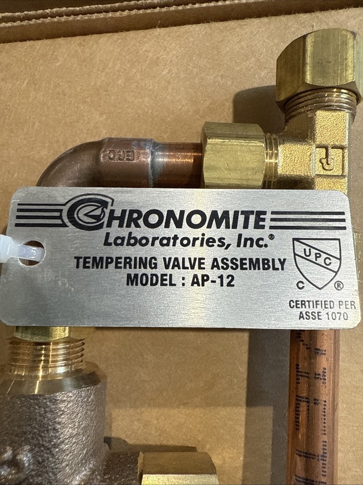 Chronomite Tempering Valve Tankless Water Heater External Mixing Valve Ap-12