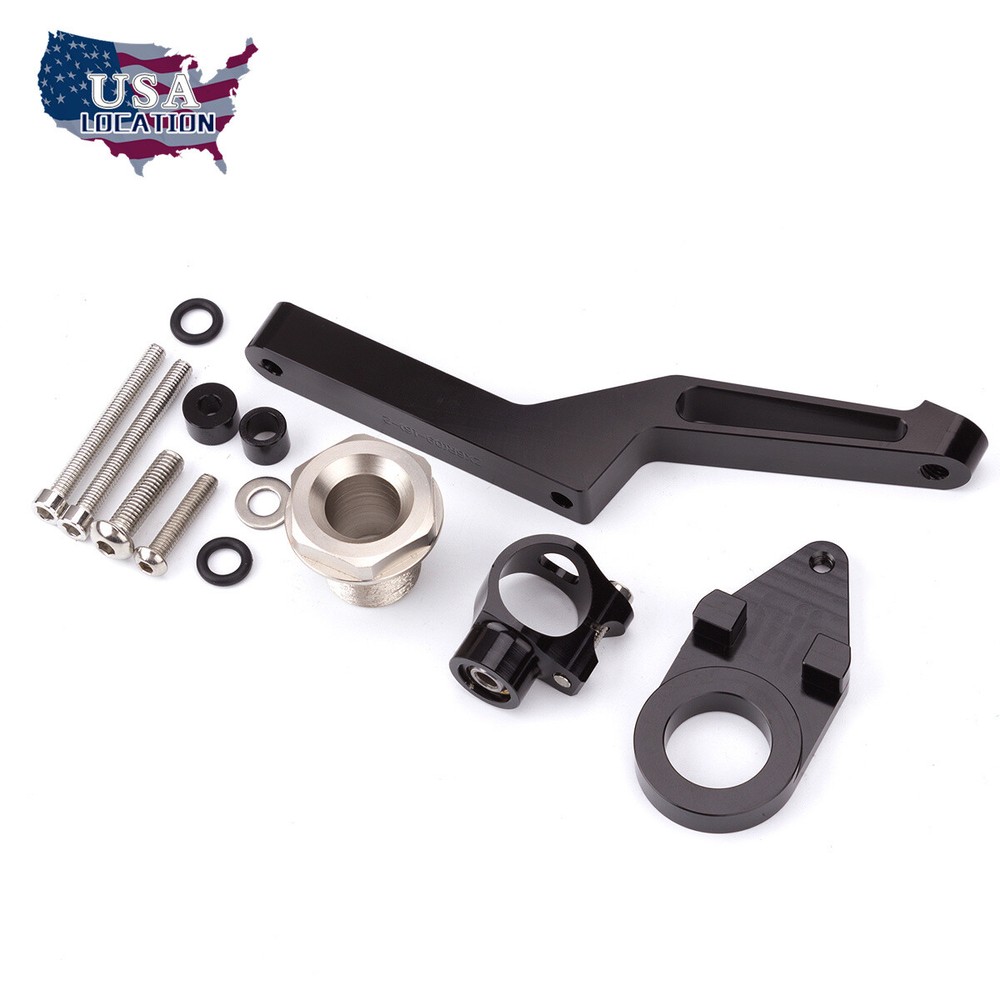Steering Damper Stabilizer Bracket Mount Kit For Kawasaki ZX6R 2009-2017 FXCNC